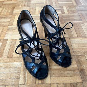 Nicholas Kirkwood leather/suede lace up heels Size 40 (US 9)